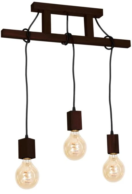 Lampa Wisząca JACK 3xE27 Orzech MLP4360 Milagro