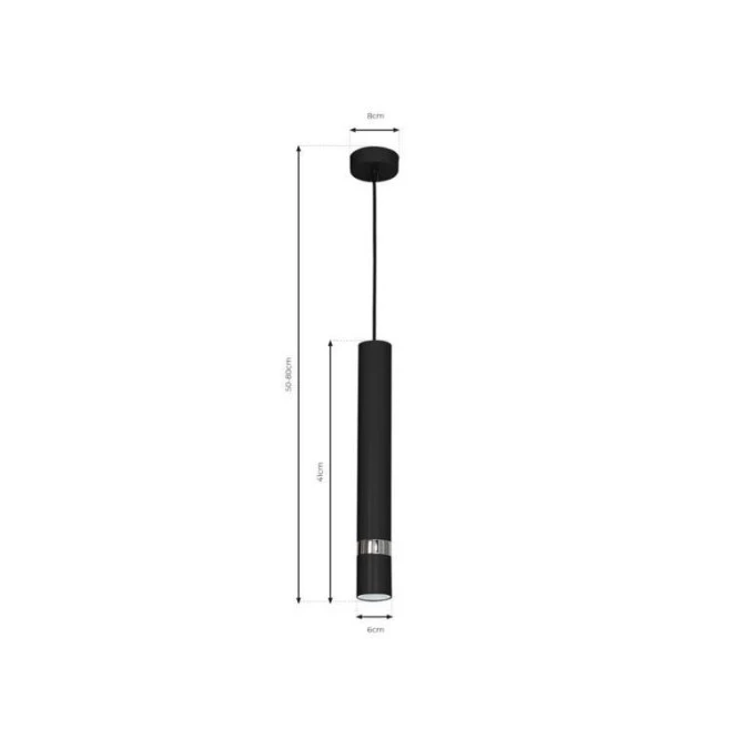 Lampa wisząca JOKER BLACK 1xGU10 MLP1413 Milagro