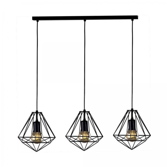 Lampa wisząca MARKO, koszykowe klosze na E27, nad blat stołu K‑4004 Kaja Lighting
