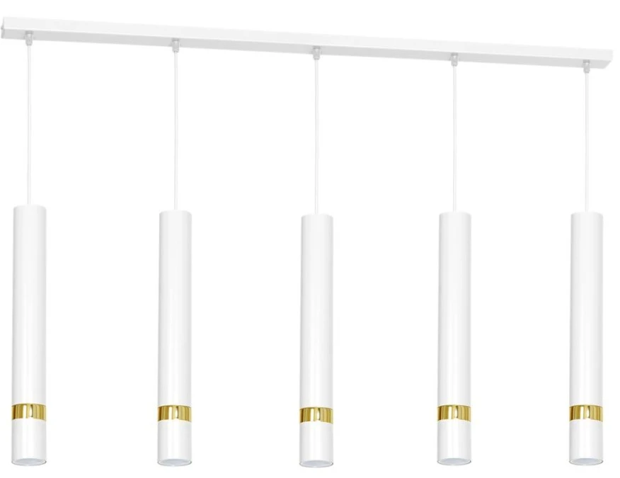 Lampa wisząca JOKER WHITE/GOLD 5xGU10 MLP6122 Milagro