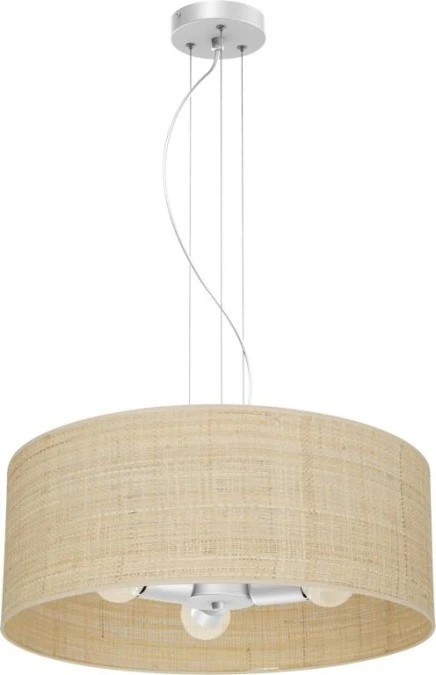 Lampa wisząca MARSHALL WHITE / RATTAN 3xE27 MLP7490 Milagro