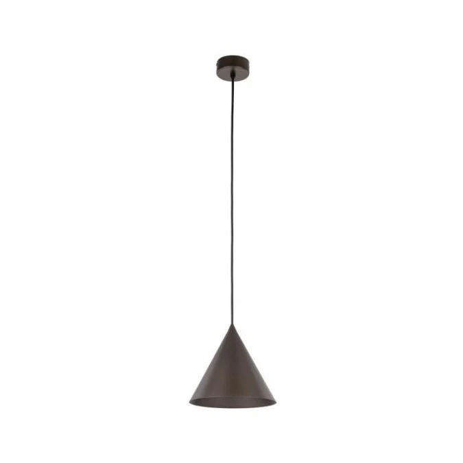 Lampa wisząca metalowy stożkowy klosz CONO E27 kolor brązowy 10073 TK Lighting