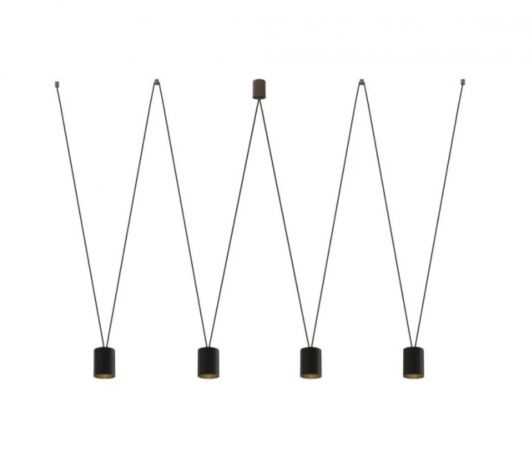 Lampa wisząca MORE TONE BLACK/GOLD IV 7814 Nowodvorski Lighting