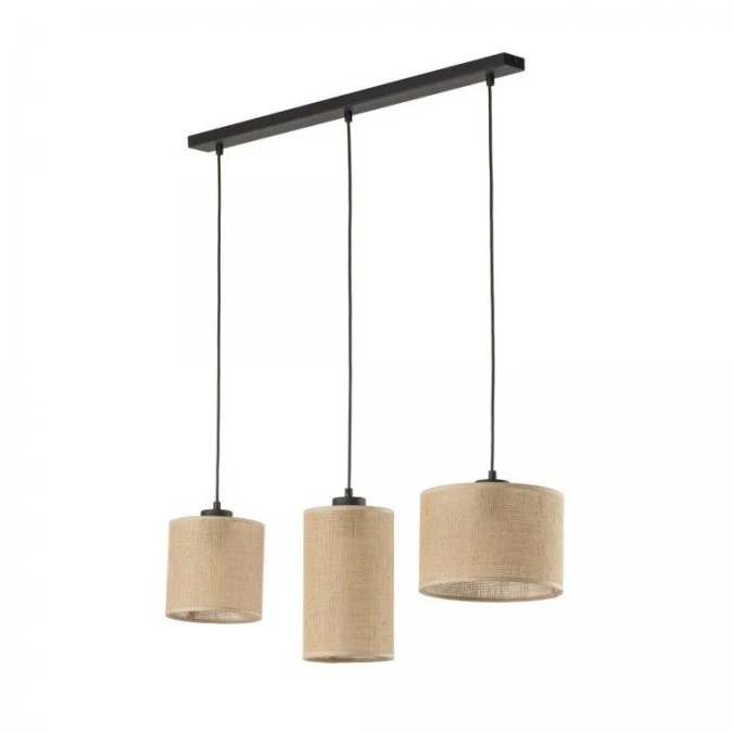 Lampa wisząca na listwie z juty 3xE27 JUTA 4954 TK Lighting