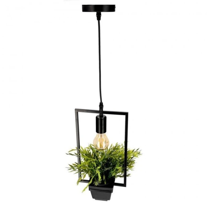 Lampa wisząca MEA Rectangle, geometryczna prostokąt, IP20, E27, EDO777546