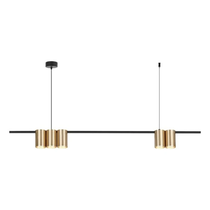 Lampa wisząca (listwa) GENESIS BLACK GOLD 5xGU10 ML0369 Milagro