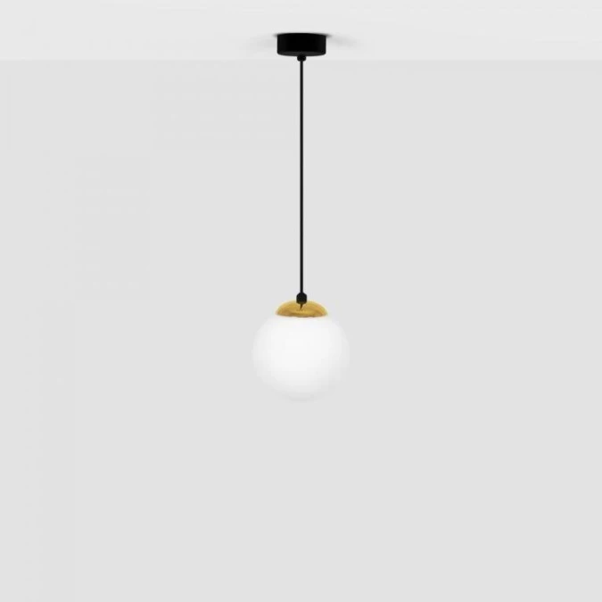 Lampa wisząca ISLA, szklany mleczny klosz kula Ø14 cm K‑4910 Kaja Lighting