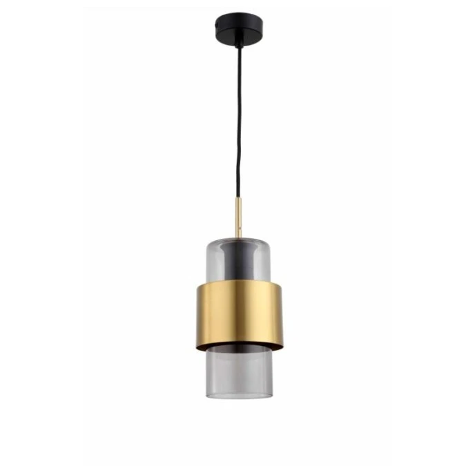 Lampa wisząca Miele dymna długa LP‑866/1P L SM/GD Light Prestige