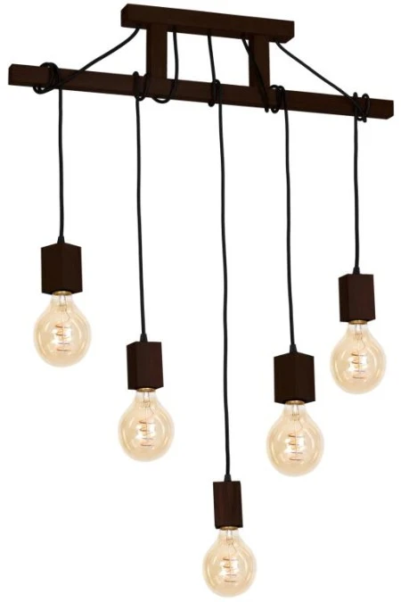Lampa Wisząca JACK 5xE27 Orzech MLP4361 Milagro