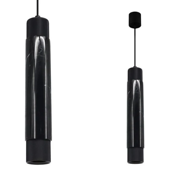 Lampa wisząca MARBLE BLACK 1xGU10 ML6339 Milagro