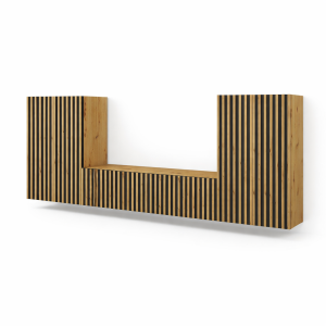 Mebloscianka Meble Do Salonu Zestaw Mebli Trend-17 Loft Lamele Dab Artisan 989358 Mebloscianka Meble Do Salonu Zestaw Mebli Trend-17 Loft Lamele Dab Artisan 989358