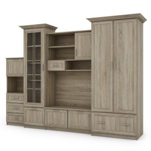 Meblościanka Milo Sonoma Jasna 280 cm 996437 Meblościanka Milo Sonoma Jasna 280 cm 996437