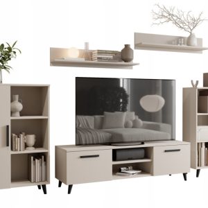 Meblościanka OSLO 2 kaszmir komoda półka szafka RTV regał 379690 Meblościanka OSLO 2 kaszmir komoda półka szafka RTV regał 379690
