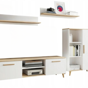 Meblościanka OSLO artisan-biały styl skandynawski 272587 Meblościanka OSLO artisan-biały styl skandynawski 272587