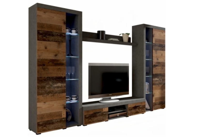Meblościanka RUMBA XL półka ścienna Witryna OldStyle/Matera 285668