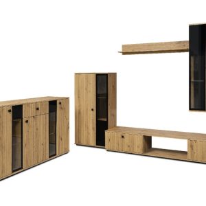 Meblościanka SALSA MDF z frezowaniem + komoda Artisan 301230 Meblościanka SALSA MDF z frezowaniem + komoda Artisan 301230