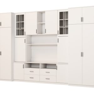 Meblościanka Sawa Biel – Okucia Premium 390 cm 1041480 Meblościanka Sawa Biel – Okucia Premium 390 cm 1041480