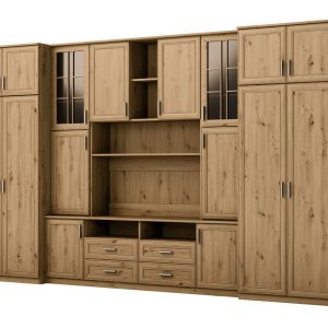 Meblościanka Sawa Dąb Artisan – Okucia Premium 390 cm 1041478 Meblościanka Sawa Dąb Artisan – Okucia Premium 390 cm 1041478