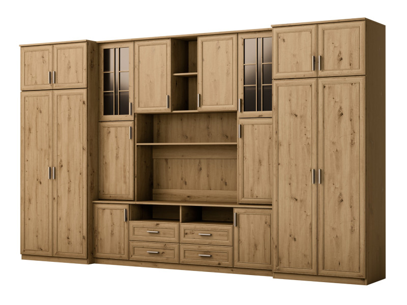 Meblościanka Sawa Dąb Artisan - Okucia Premium 390 cm 1041478