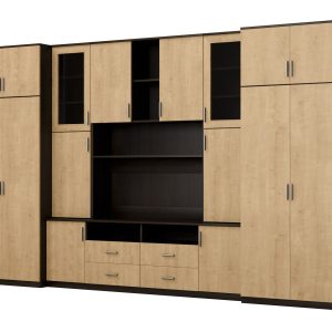 Meblościanka Sawa Sonoma Ciemna/Dąb Hamilton 390 cm 1041465 Meblościanka Sawa Sonoma Ciemna/Dąb Hamilton 390 cm 1041465