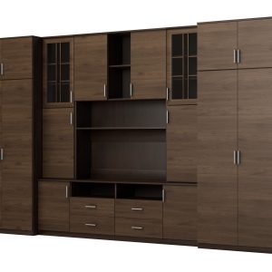 Meblościanka Sawa Sonoma Ciemna/Orzech Okapi – Okucia Premium 390 cm 1041466 Meblościanka Sawa Sonoma Ciemna/Orzech Okapi – Okucia Premium 390 cm 1041466