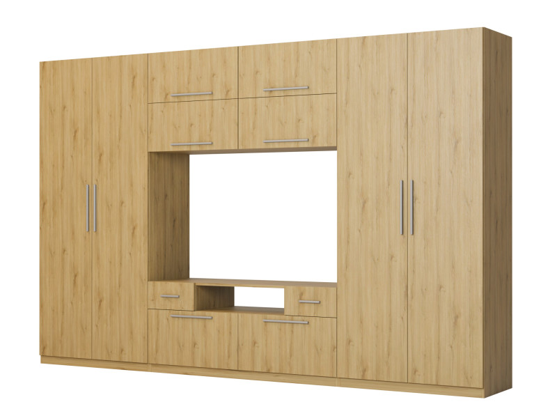 Meblościanka Scand Dąb Carpenter Whisky 270 cm 1067277