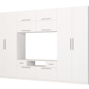 Meblościanka Scandi Biel 350 cm 1067264 Meblościanka Scandi Biel 350 cm 1067264