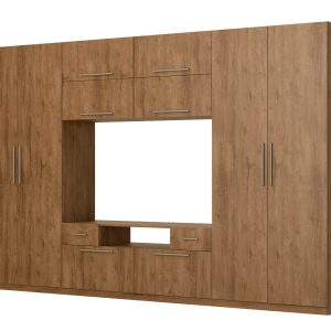 Meblościanka Scandi Dąb Lefkas – Okucia Premium 1067267 Meblościanka Scandi Dąb Lefkas – Okucia Premium 1067267