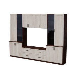 Meblościanka Stilo Sonoma Ciemna/Sonoma Jasna 300 cm 1041483 Meblościanka Stilo Sonoma Ciemna/Sonoma Jasna 300 cm 1041483