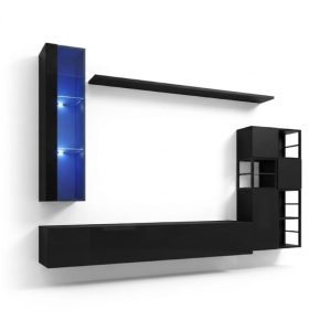 Meblościanka SWITCH MET II czarna 1002691