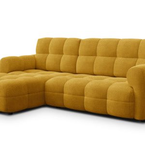 MELLOW sofa narożna 3 osobowa lewa, ciemnożółta 801513 MELLOW sofa narożna 3 osobowa lewa, ciemnożółta 801513
