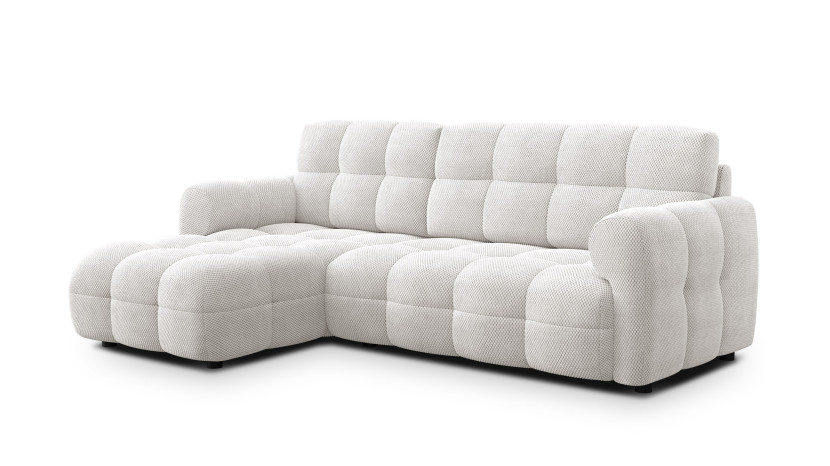 MELLOW sofa narożna 3 osobowa lewa, kremowa 801515