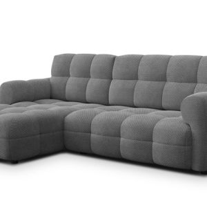 MELLOW sofa narożna 3 osobowa lewa, szara 801474 MELLOW sofa narożna 3 osobowa lewa, szara 801474