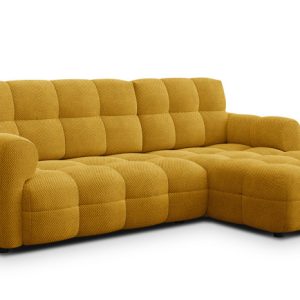 MELLOW sofa narożna 3 osobowa prawa, ciemnożółta 798675 MELLOW sofa narożna 3 osobowa prawa, ciemnożółta 798675