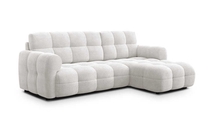 MELLOW sofa narożna 3 osobowa prawa, kremowa 798677