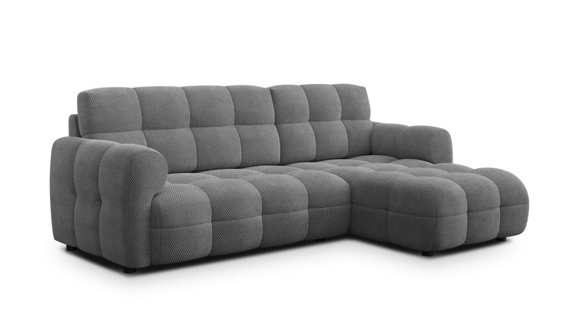 MELLOW sofa narożna 3 osobowa prawa, szara 798684