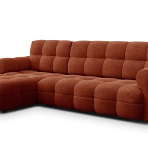 MELLOW sofa narożna 4 osobowa lewa, ciemnopomarańczowa 801456 MELLOW sofa narożna 4 osobowa lewa, ciemnopomarańczowa 801456