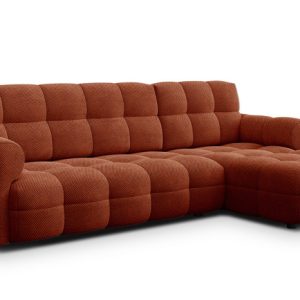 MELLOW sofa narożna 4 osobowa prawa, ciemnopomarańczowa 801500 MELLOW sofa narożna 4 osobowa prawa, ciemnopomarańczowa 801500