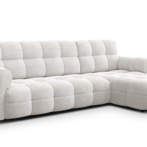 MELLOW sofa narożna 4 osobowa prawa, kremowa 801482