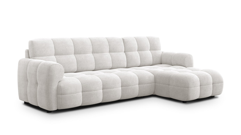 MELLOW sofa narożna 4 osobowa prawa, kremowa 801482