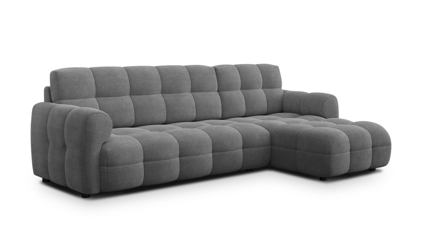 MELLOW sofa narożna 4 osobowa prawa, szara 801435