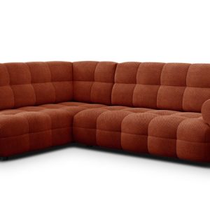 MELLOW sofa narożna 5 osobowa lewa, ciemnopomarańczowa 801525 MELLOW sofa narożna 5 osobowa lewa, ciemnopomarańczowa 801525