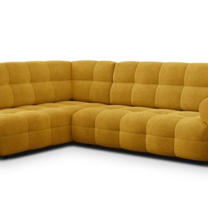MELLOW sofa narożna 5 osobowa lewa, ciemnożółta 801479 MELLOW sofa narożna 5 osobowa lewa, ciemnożółta 801479