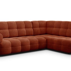 MELLOW sofa narożna 5 osobowa prawa, ciemnopomarańczowa 801460 MELLOW sofa narożna 5 osobowa prawa, ciemnopomarańczowa 801460