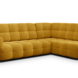 MELLOW sofa narożna 5 osobowa prawa, ciemnożółta 801507 MELLOW sofa narożna 5 osobowa prawa, ciemnożółta 801507