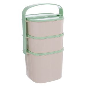Menażka obiadowa plastikowa 3-poziomowa 2 l, 2×1,15 l 155916 Menażka obiadowa plastikowa 3-poziomowa 2 l, 2×1,15 l 155916