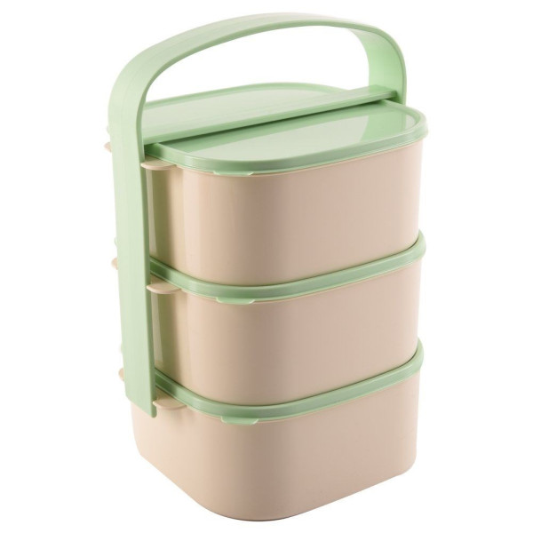 Menażka obiadowa plastikowa 3-poziomowa 3x1,15 l 155910