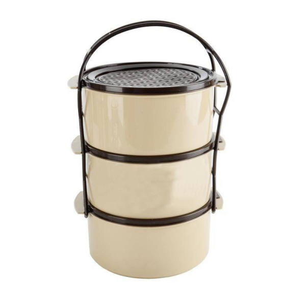 Menażka obiadowa plastikowa 3-poziomowa 3x1,5 l 261402