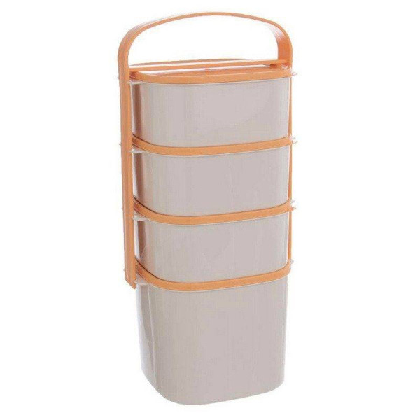 Menażka obiadowa plastikowa 4-poziomowa 2 l 3x1,15 l 155917