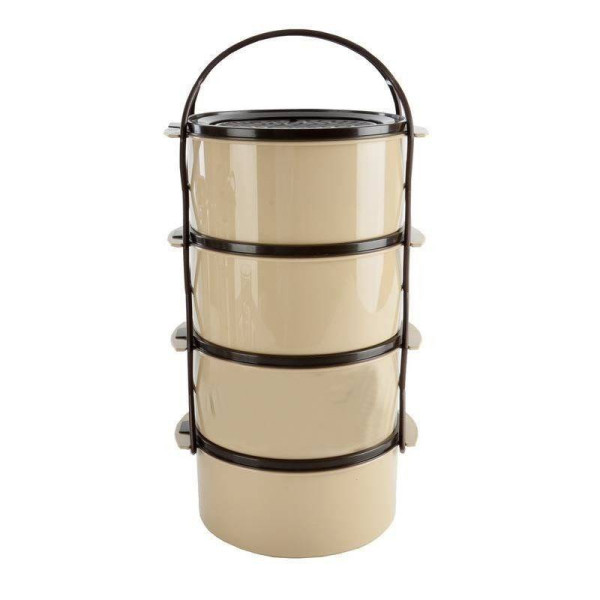 Menażka obiadowa plastikowa 4-poziomowa 4x1,5 l 269844
